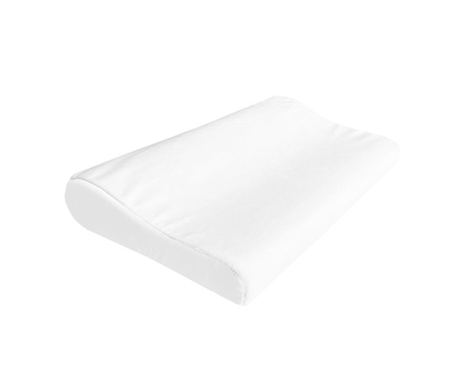 Acomoda Textil – Almohada Viscoelástica Cervical para Cuello. Blanco