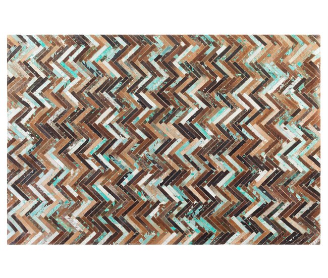 Beliani Alfombra de pelo corto AMASYA 140x200 Marron