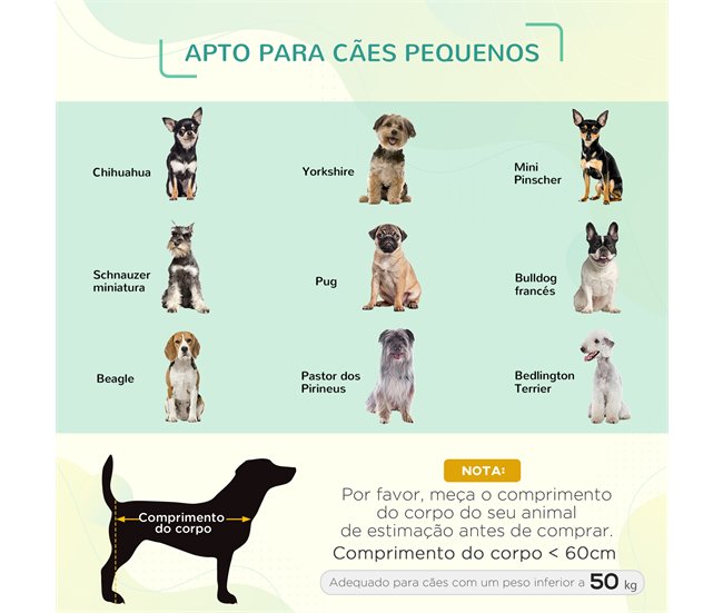 Cama Elevada para Mascotas Acero, Tela Oxford PawHut Azul