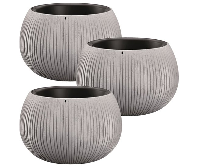 3x Prosperplast BETON BOWL Cemento