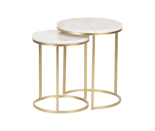 Set Metal Adda Home 41x41 Blanco