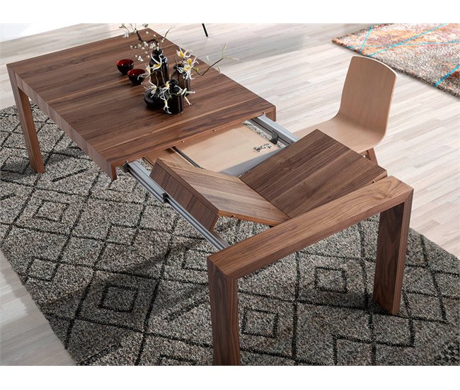 ANGEL CERDA Mesa comedor extensible nogal Nogal