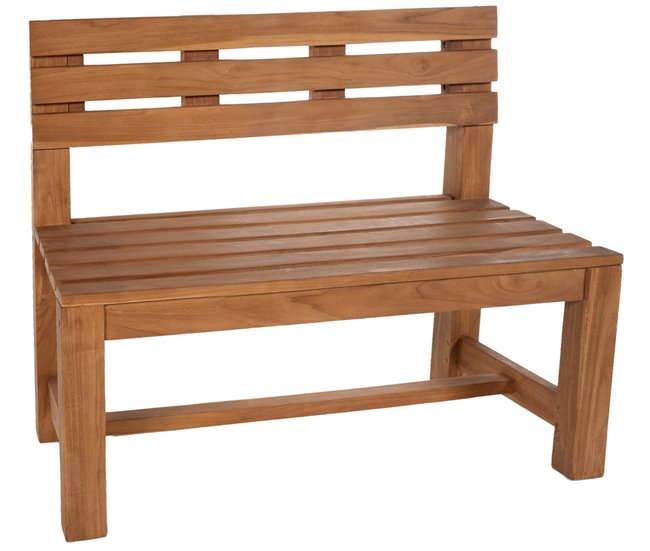 Banco de jardín - Augusta - Madera 120x50 Marron