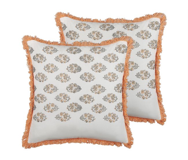 Beliani Cojín decorativo SATIVUS Multicolor