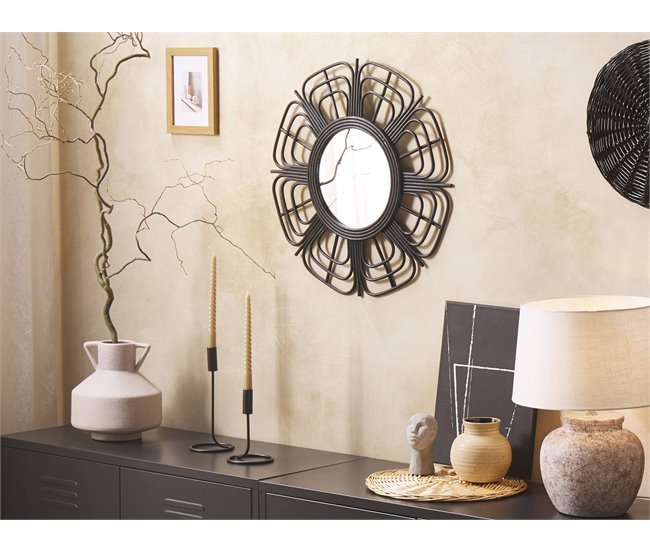 Beliani Espejo PASAKU 60x1 Natural