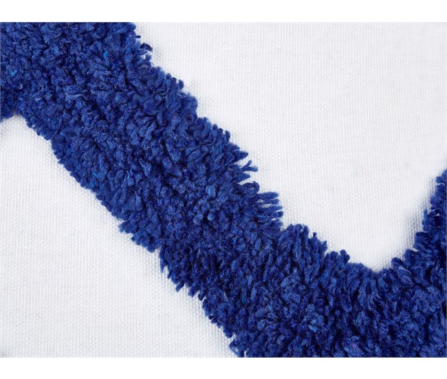 Beliani Cojín decorativo HAZEL Azul