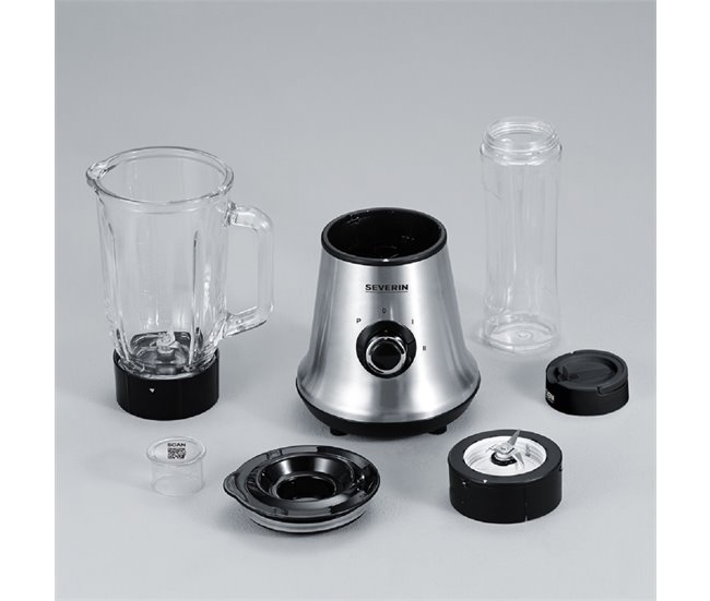 Batidora de Vaso + Smoothie Mix & Go Severin SM 3737 - 1 L 600 W Gris