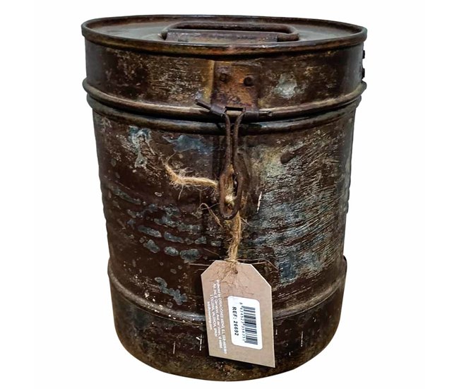 Bidón de metal Marron