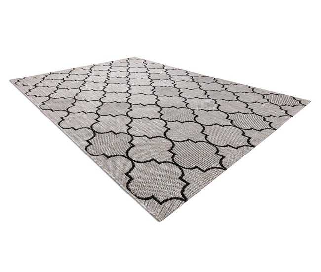 Alfombra de cuerda sisal FLOORLUX 20607 Espaldera marroquí 200x290 Gris