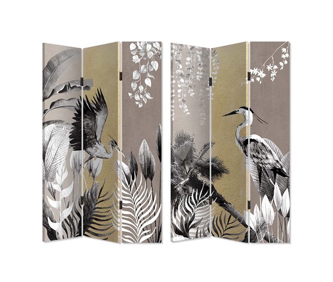 Biombo Lienzo Adda Home Negro