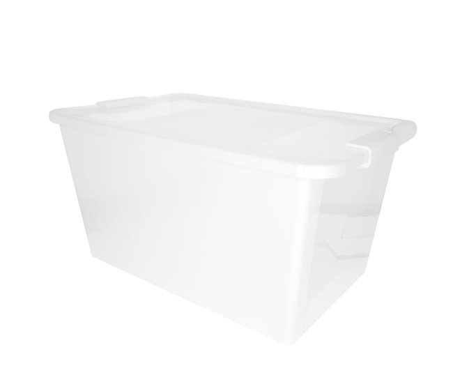 Curver Caja de almacenaje con tapa Bi-Box 40L Blanco