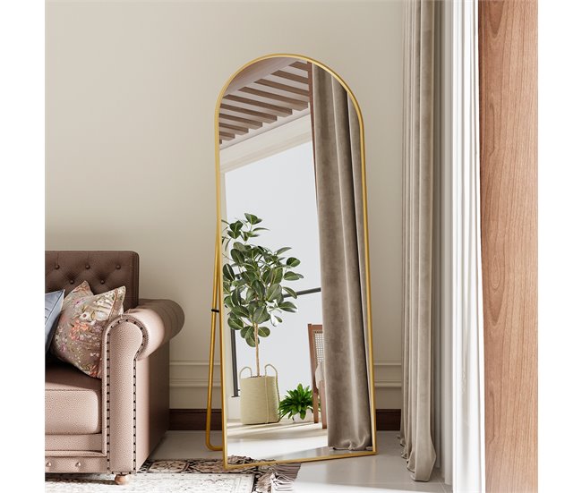 Espejo completo arqueado 50x3 Dorado