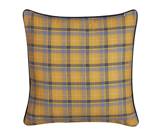 Beliani Cojín decorativo DICENTRA Amarillo