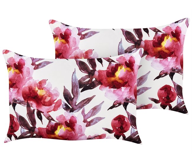 Beliani Cojín de jardín LANROSSO 40x60 Blanco