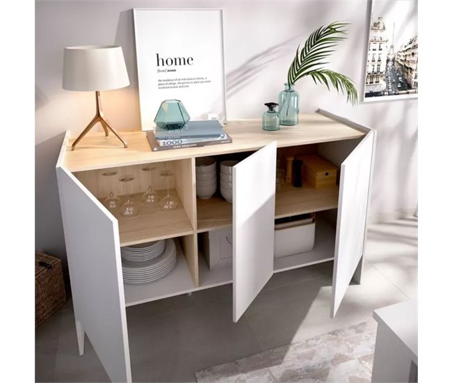 Aparador Kloe con  puertas Blanco