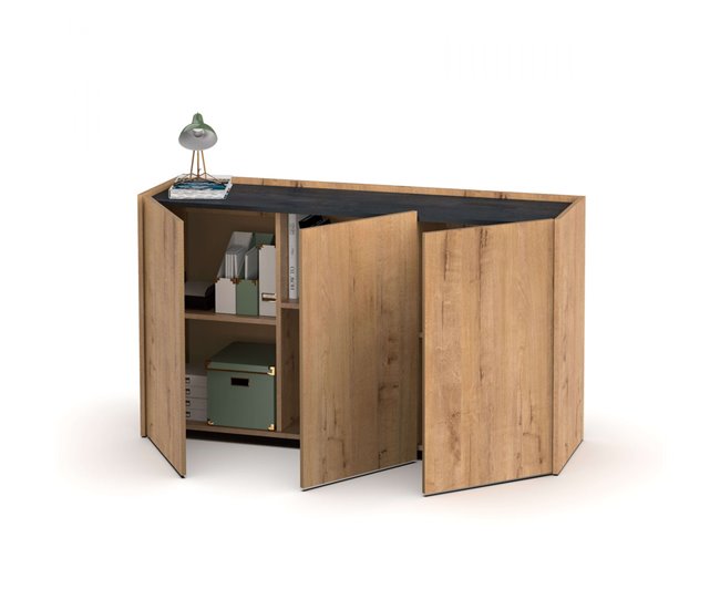 Aparador de Salón Comedor Irati Gris/ Madera