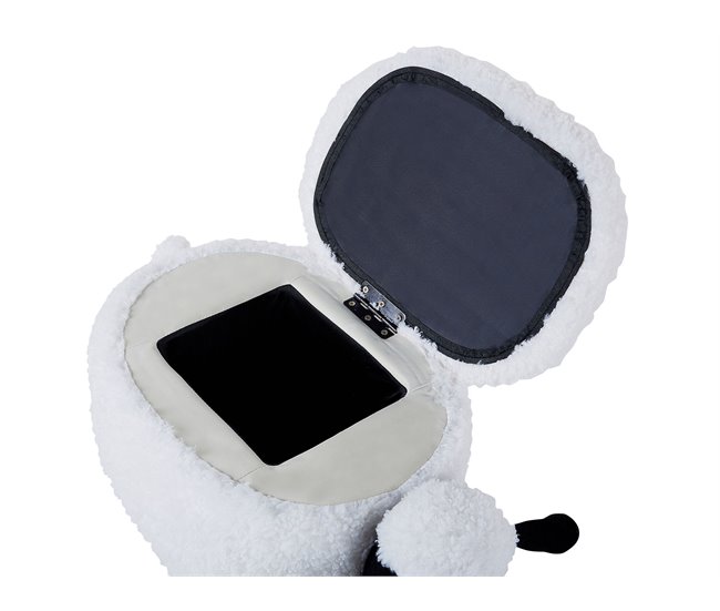 Beliani Puf animal SHEEP Blanco