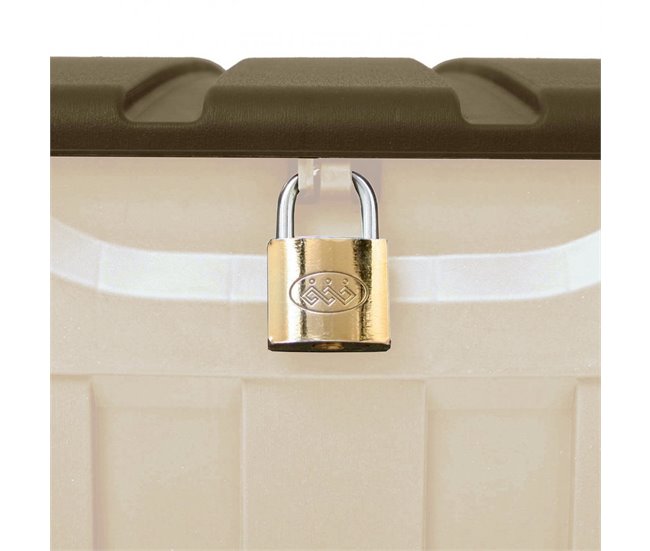 Arcón para Exterior 340 Litros de Resina 118 Beige