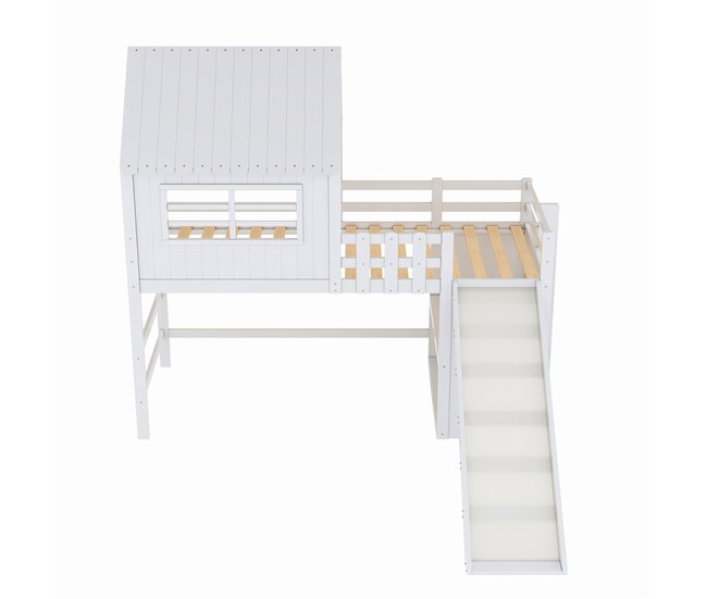 Cama alta para niños 219x208 Blanco
