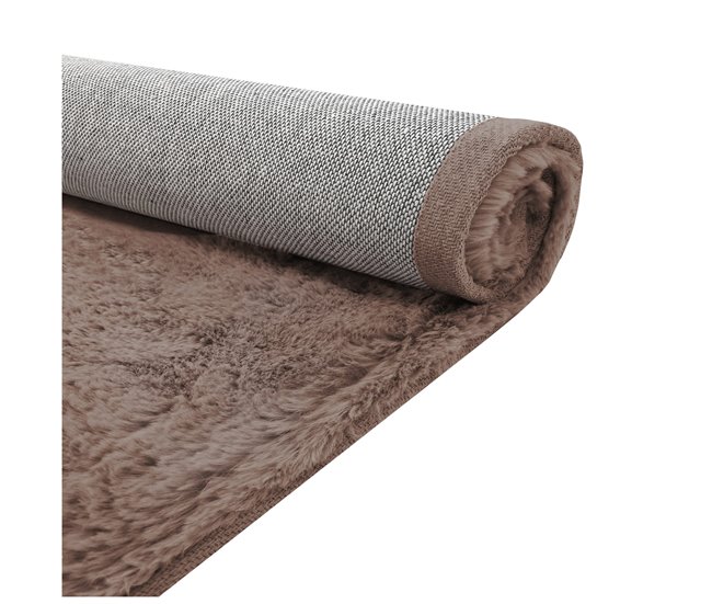 Acomoda Textil – Alfombra de Pelo Suave. (Nilo) 120x60 Marron