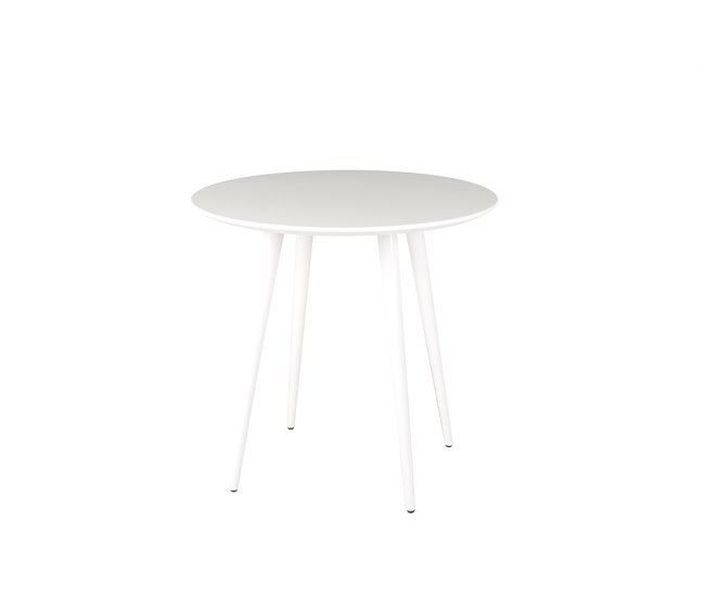 Mesa de cocina ARO fija MDF 80x80cm blanca Blanco