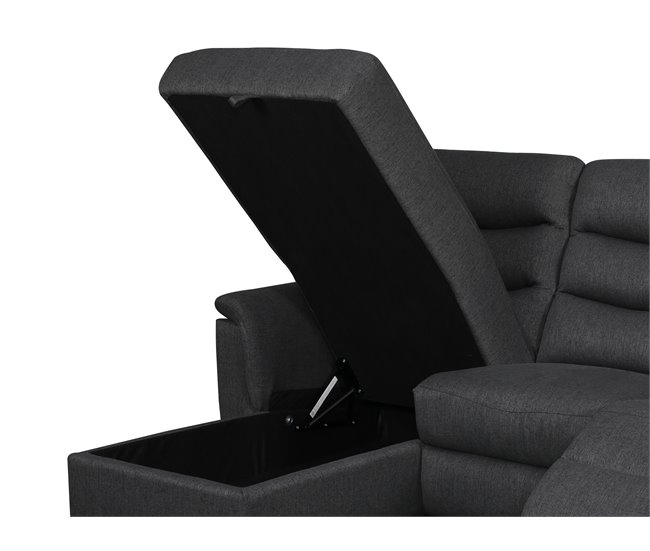 Chaise loungue relax FAMILY eléctrico Antracita