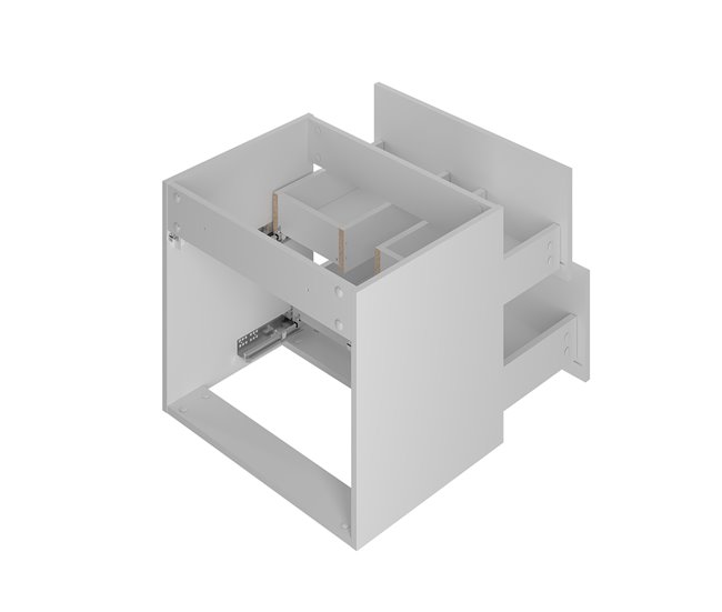 Mueble bajo lavabo encimera Soline 120 Blanco