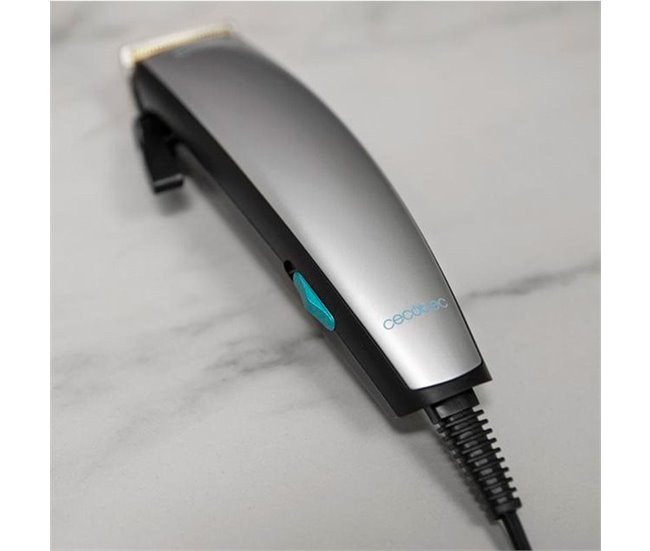 Cortapelos con cable Cecotec Bamba PrecisionCare Power Blade Titanium 500mAh 9 peines negro/inox Gris