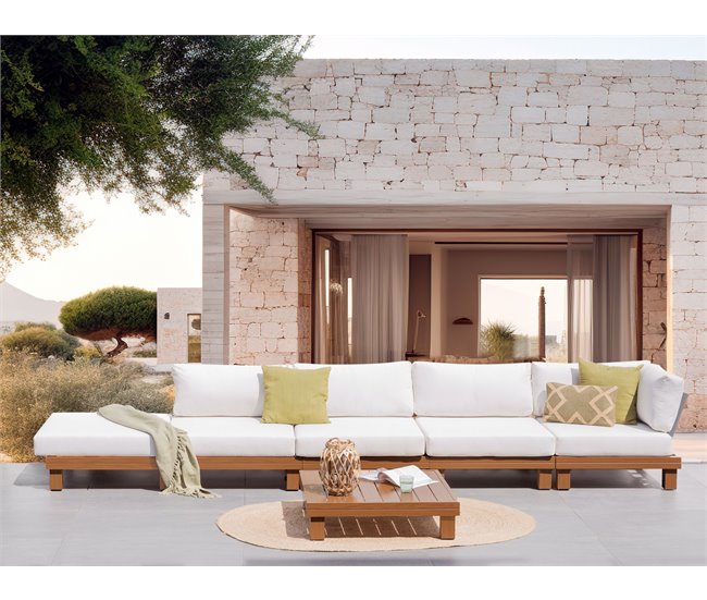 Beliani Conjunto longue SANZA Blanco