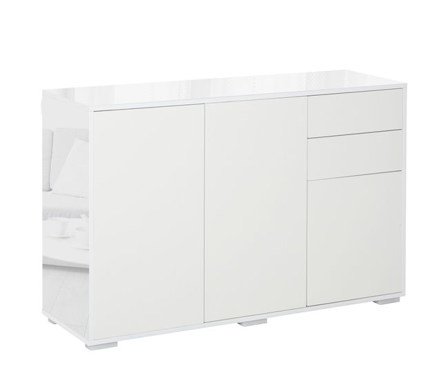 Aparador de Salón Melamina de Madera HOMCOM 117 Crudo
