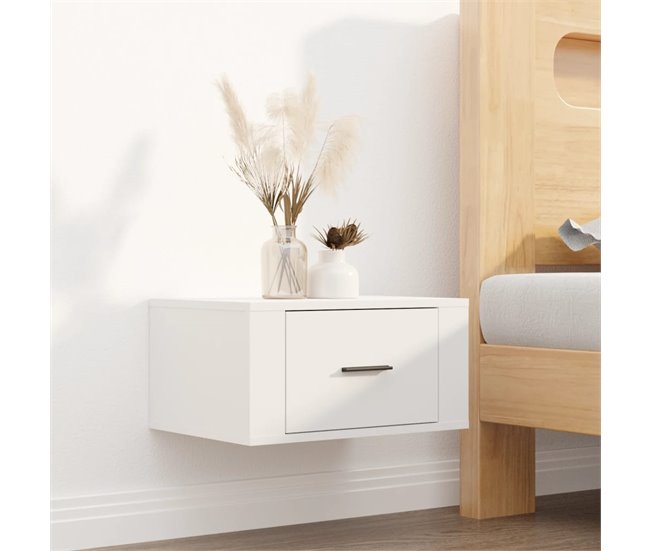2 Mesitas de noche de pared 50 Blanco
