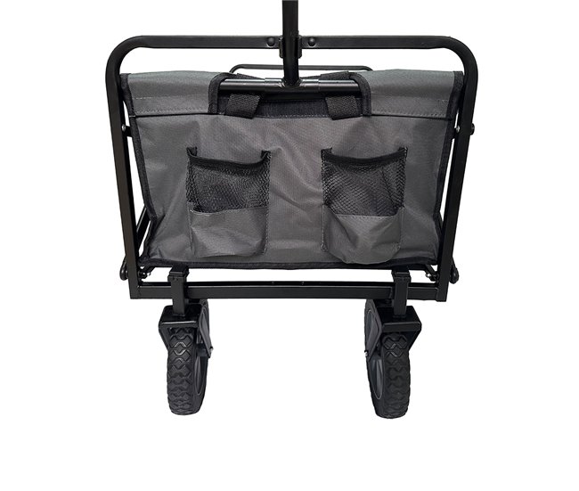 Acomoda Textil – Carro de Jardín con Ruedas. Plegable y Robusto. Negro
