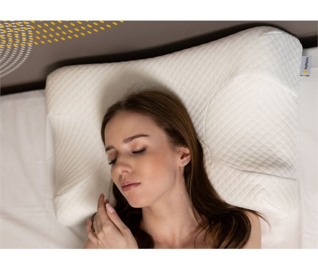 Almohada Anti-envejecimiento Antiarrugas  "Seda de Belleza" Blanco