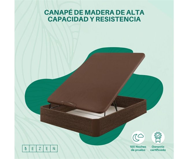 Canapé Madera Alta Resistencia Bezen 90x190 Wengue