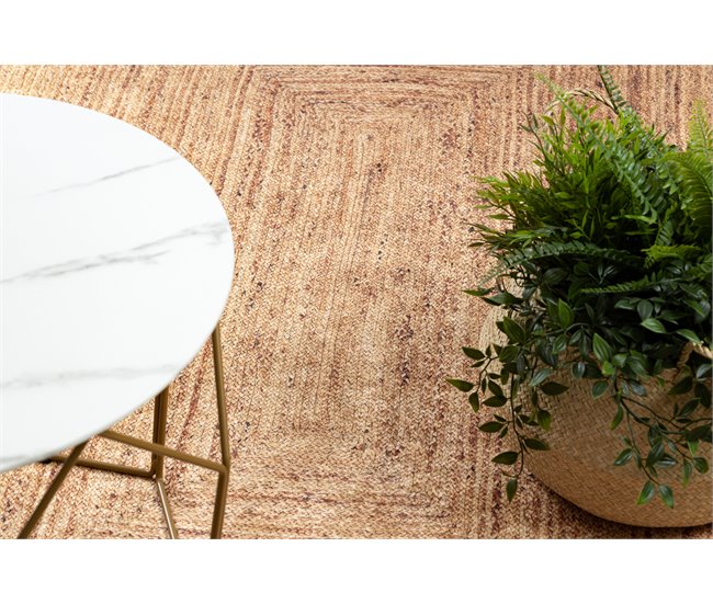Alfombra lavable ANDRE 1017 Trenza 80x150 Beige