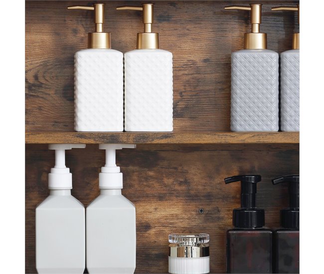 Armario con Espejo MDF, Vidrio kleankin, hogar - baño Marron