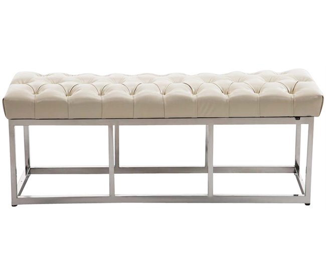 Banco - Amun - Simil cuero 120x38 Crema