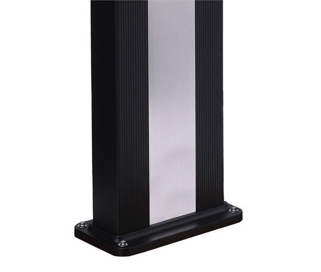Ducha solar de aluminio con lavapiés Sined DOCCIA ELLA INOX Negro