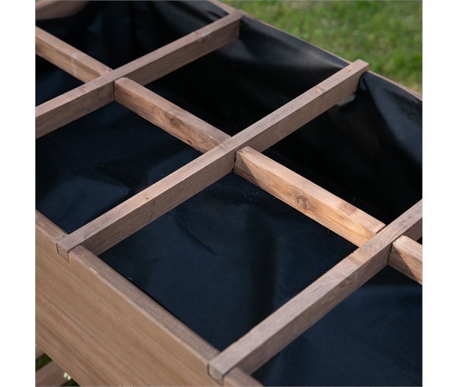 Huerto Urbano de Madera Madera de Abeto Outsunny Marron