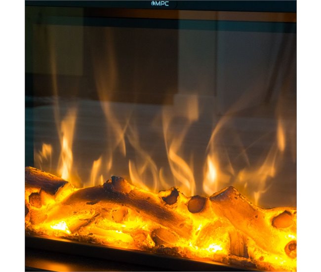 Chimenea de Suelo con Quemador de 1500w Mpc Camino Caldera Gris Oscuro