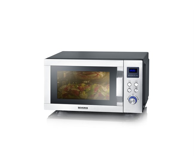 Microondas con Grill y Convección de 25 L. SEVERIN MW 7777, 900 W Negro