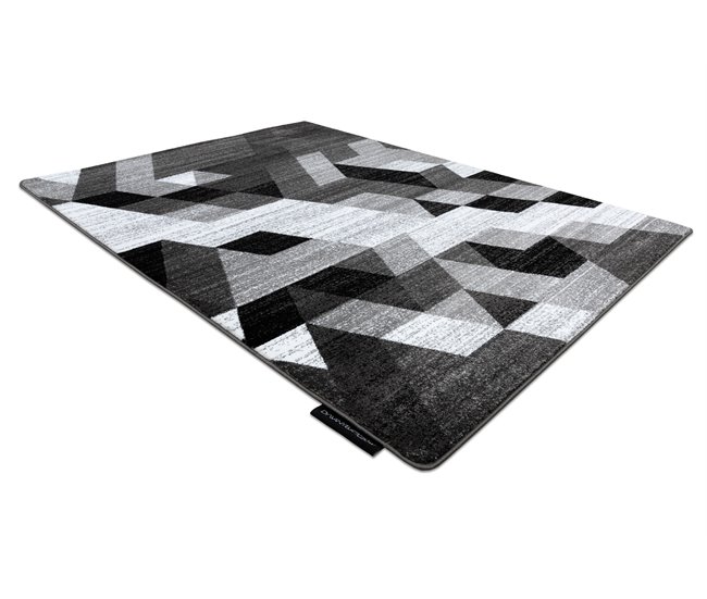 Alfombra INTERO TECHNIC 3D Diamantes Triángulos 160x220 Gris