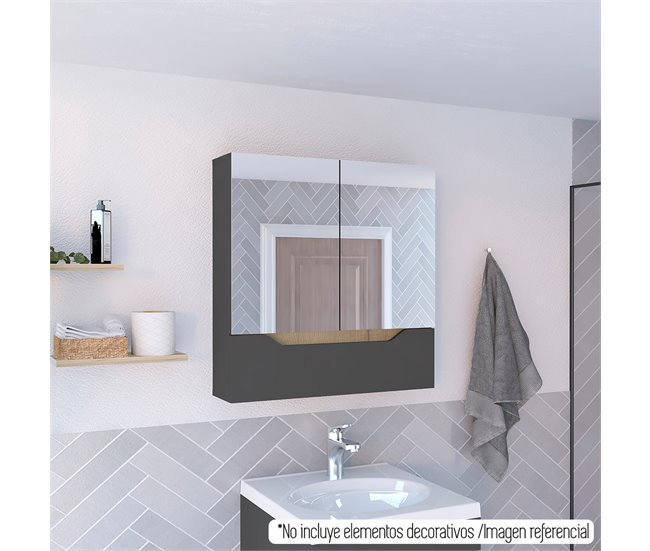 Armario de Pared para Baño Laurent con espejo Multicolor