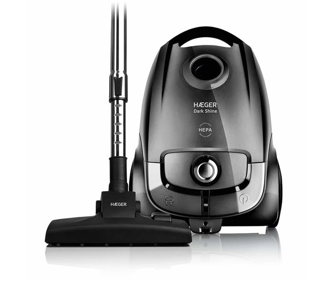 Aspirador con Bolsa HAEGER DARK SHINE - 750W Negro