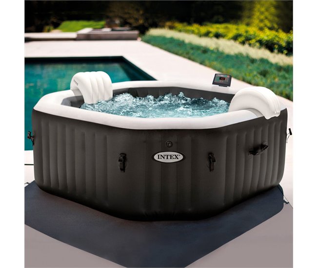 Spa hinchable octogonal con burbujas y jets 795 litros INTEX Multicolor