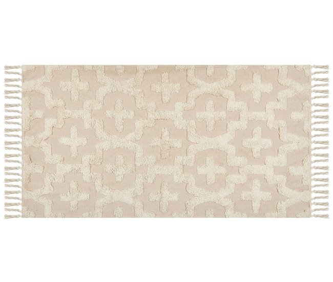Beliani Alfombra de pelo corto ITANAGAR 80x150 Beige