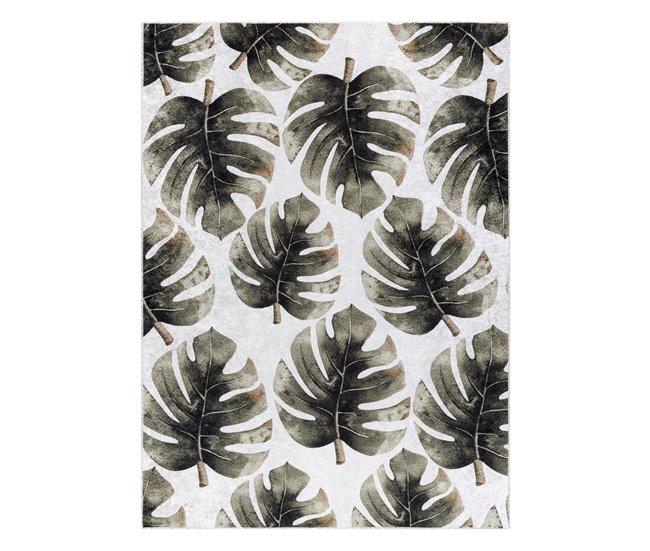 Alfombra lavable MIRO 52102.801 Hojas de monstera 120x170 Verde