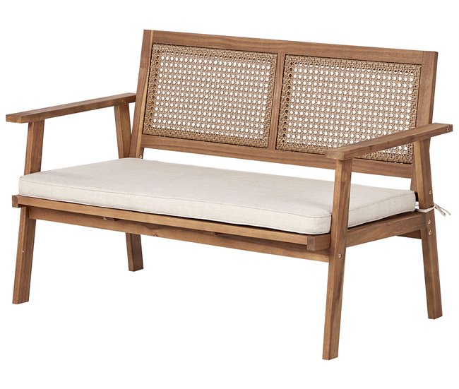 Beliani Conjunto de jardín Madera de acacia ARENELLA Beige