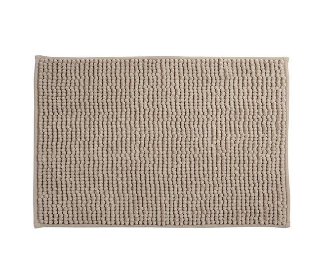 Alfombra De Baño Msv "Chenille" 60x40 Beige