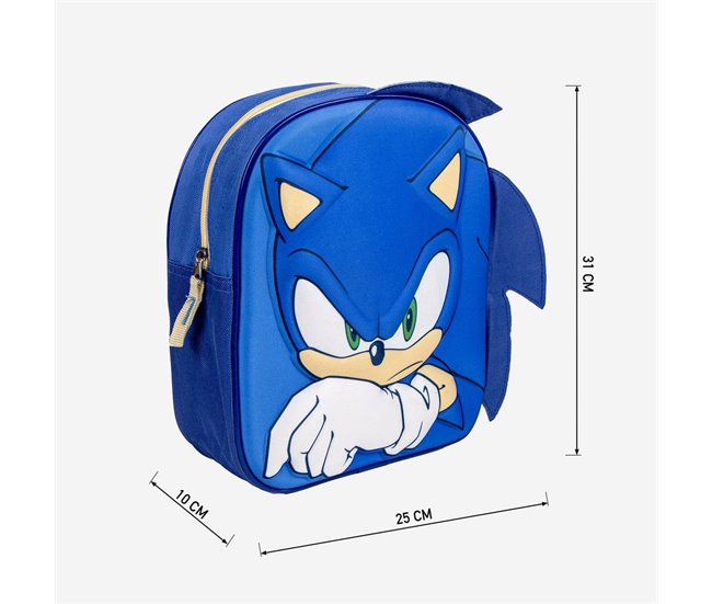 MOCHILA INFANTIL 3D APLICACIONES SONIC Multicolor